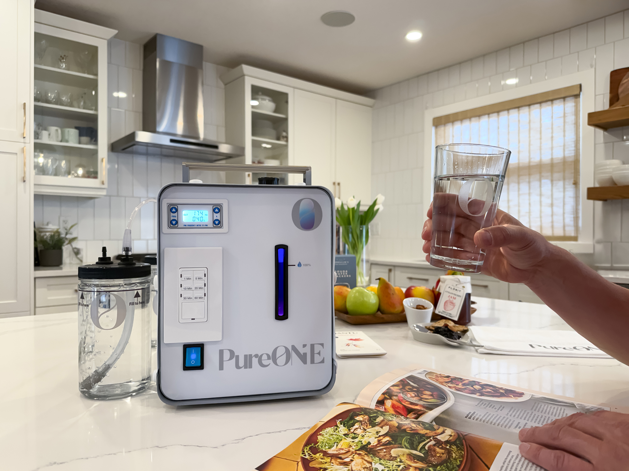 PureONE hydrogen water generator - countertop design