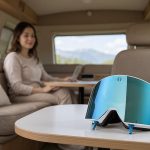 DailyHydrogen hydrogen eye goggles - wearing view